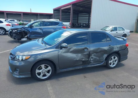 2011 Toyota Corolla z USA, uszkodzony, nr VIN 2T1BU4EE0BC558819